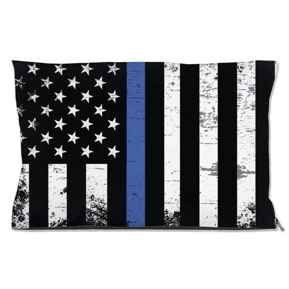 thin blue line dog bed