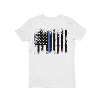 thin blue line ladies t shirt