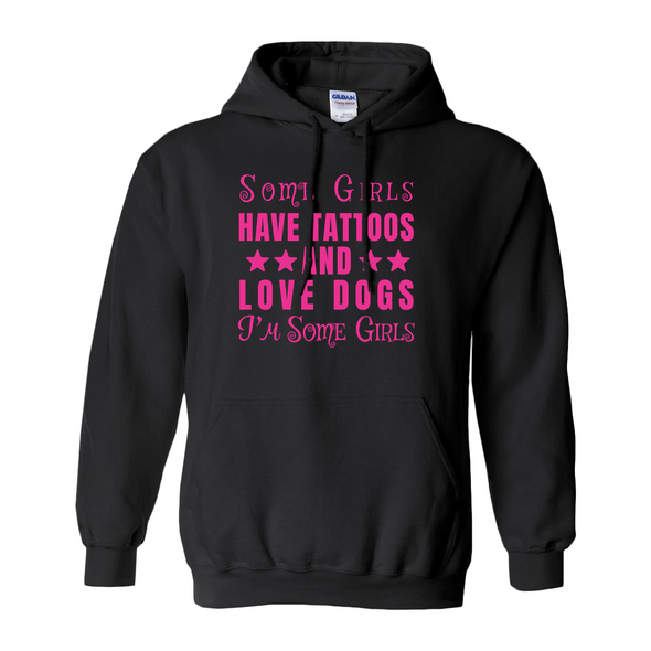 have tattoos and love dogs hoodie