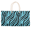 blue zebra weekender tote