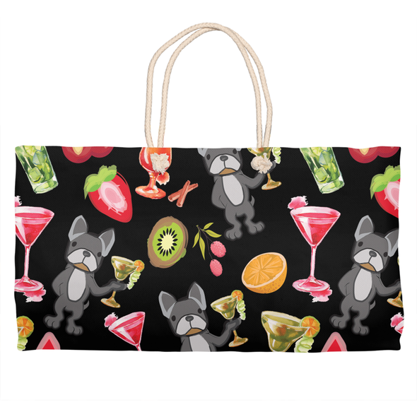 happy hour weekender tote