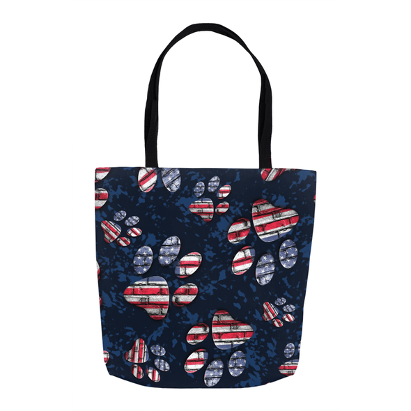 patriotic american flag tote