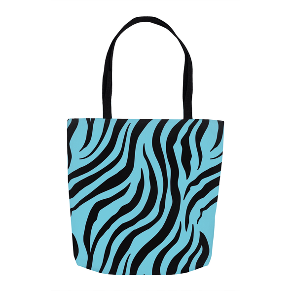 blue zebra tote