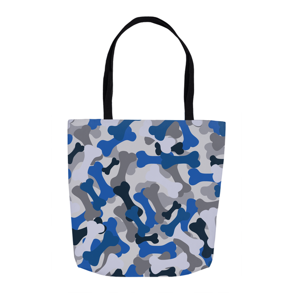 blue camo tote