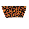 leopard skin makeup bag