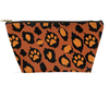 leopard skin makeup bag