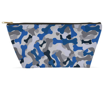 blue camo makeup bag