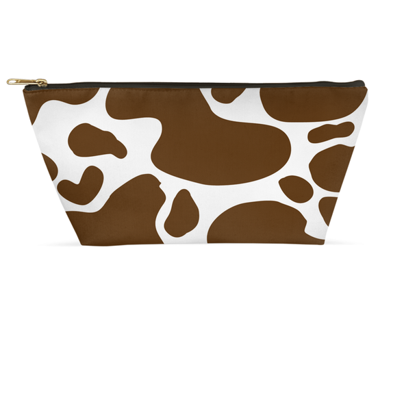 cow hide makeup bag