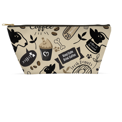 coffee lover makeup bag