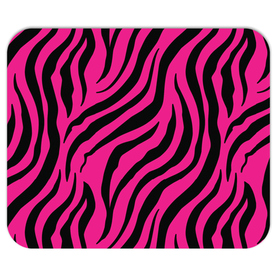 pink zebra mouse pad
