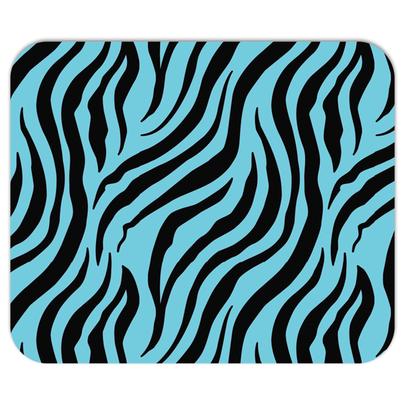 blue zebra mousepad