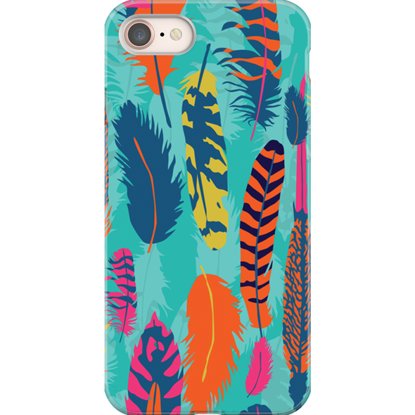 feathers cell phone case