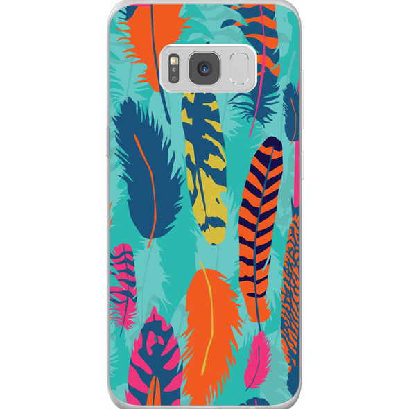 feathers cell phone case