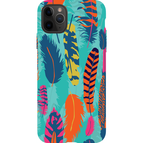 feathers cell phone case
