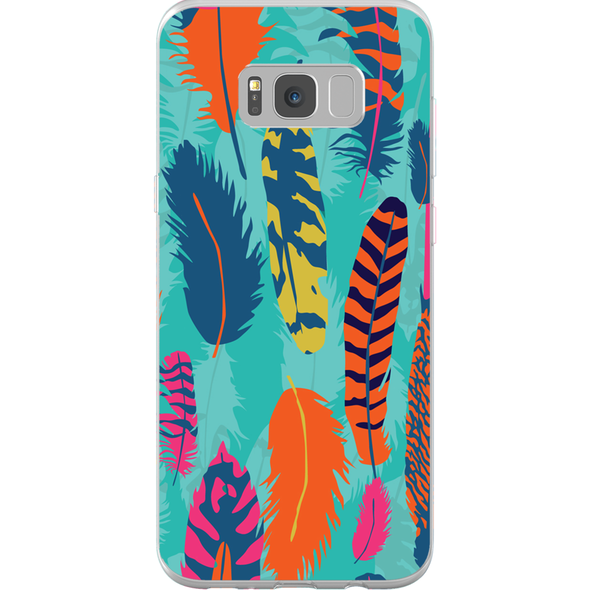 feathers cell phone case