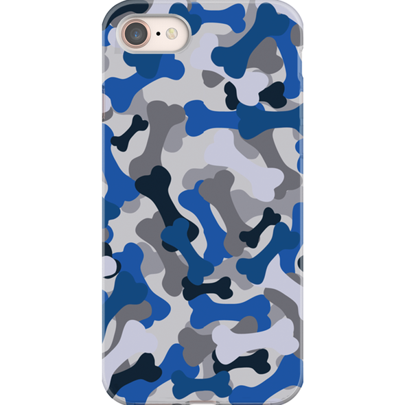 blue camo cell phone case