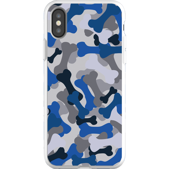 blue camo cell phone case