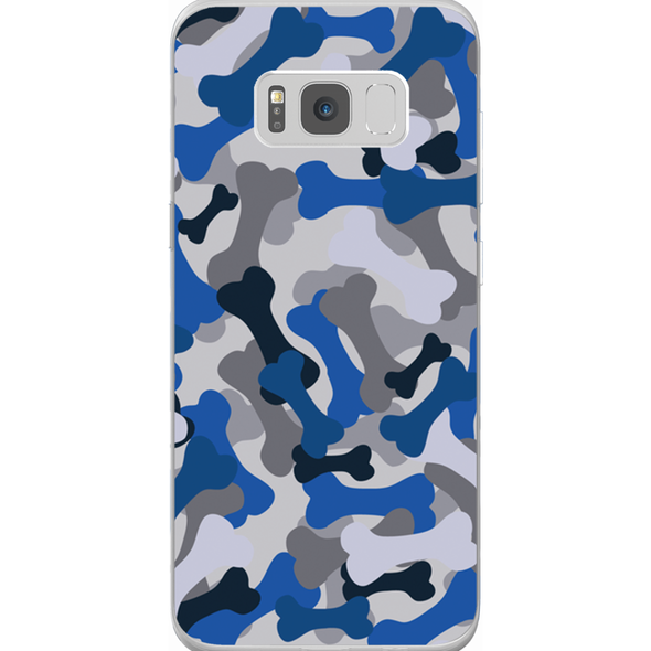 blue camo cell phone case