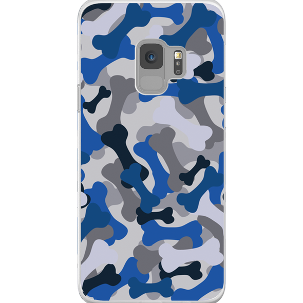 blue camo cell phone case