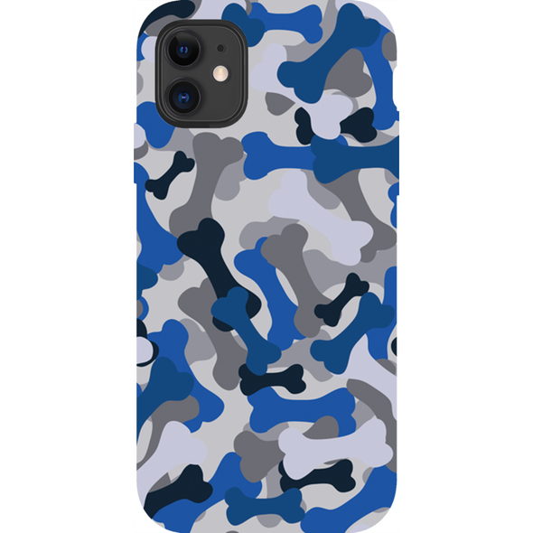 blue camo cell phone case