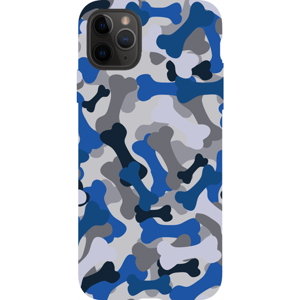 blue camo cell phone case