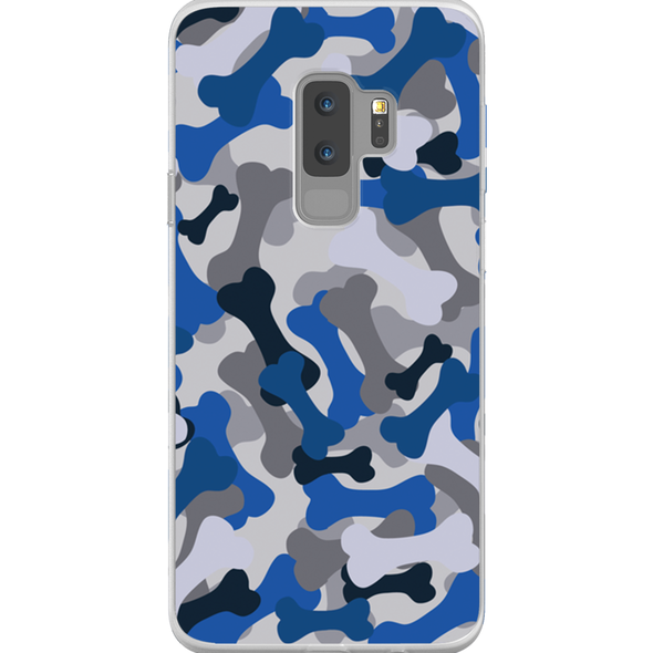 blue camo cell phone case