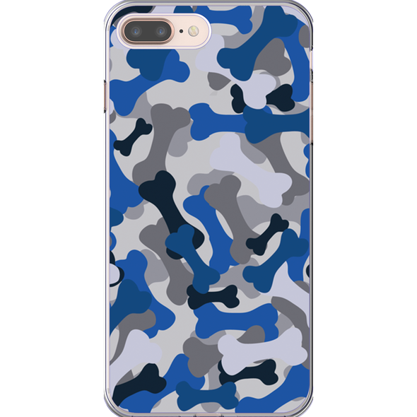 blue camo cell phone case