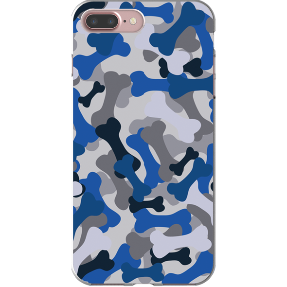 blue camo cell phone case