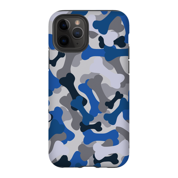 blue camo cell phone case