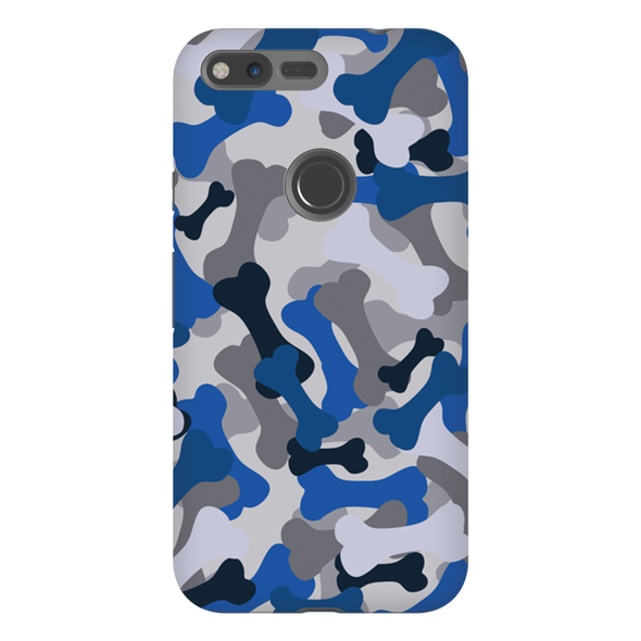 blue camo cell phone case