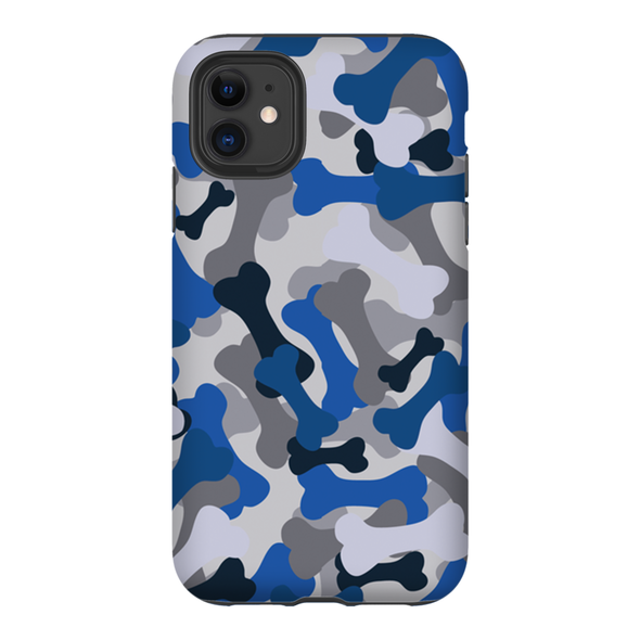 blue camo cell phone case