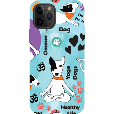 yoga dog cell phone case