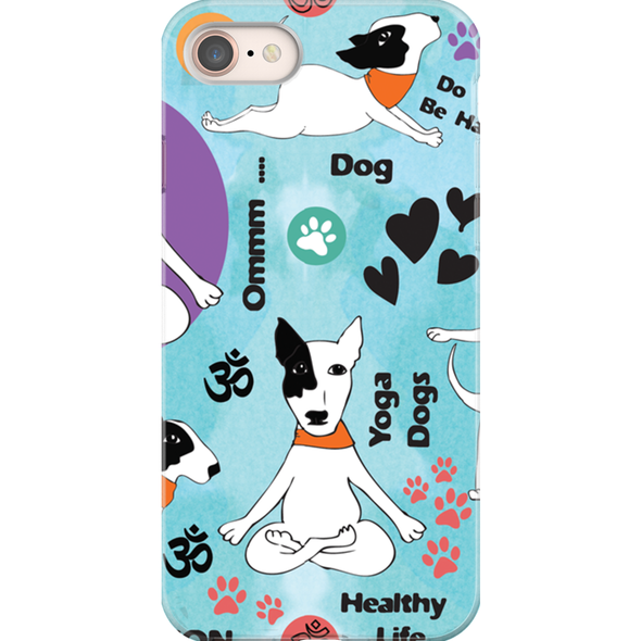 yoga dog cell phone case