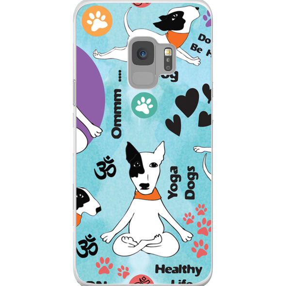 yoga dog cell phone case