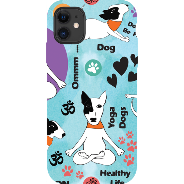 yoga dog cell phone case