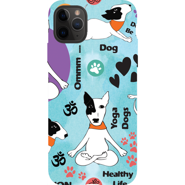 yoga dog cell phone case