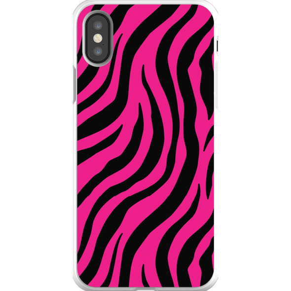 pink zebra print cell phone case