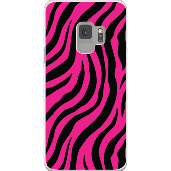 pink zebra print cell phone case