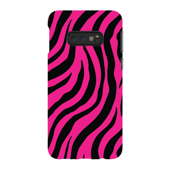 pink zebra print cell phone case