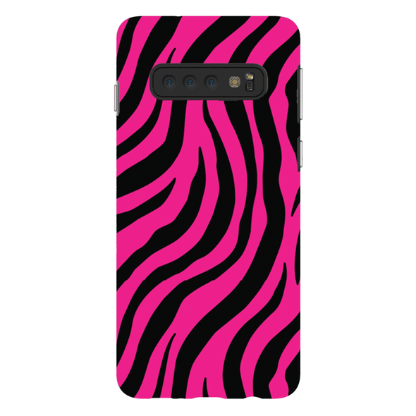 pink zebra print cell phone case