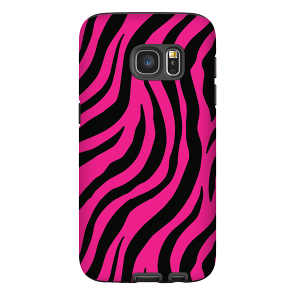 pink zebra print cell phone case