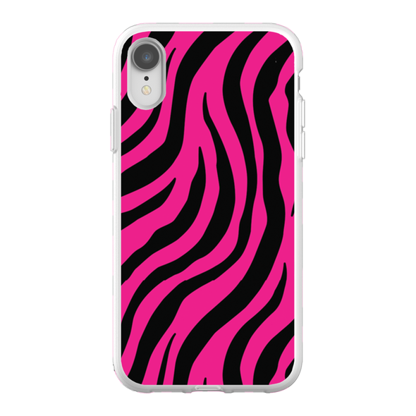 pink zebra print cell phone case