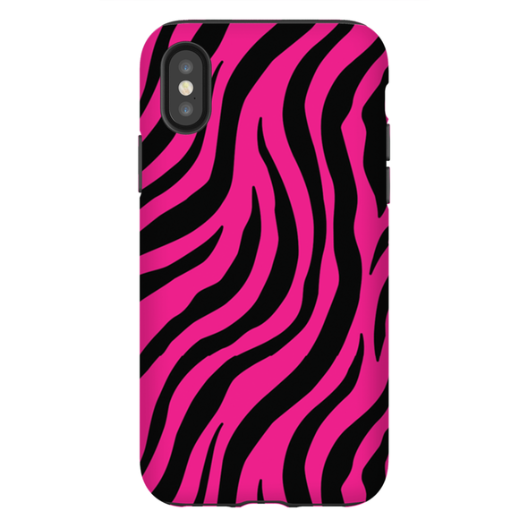 pink zebra print cell phone case