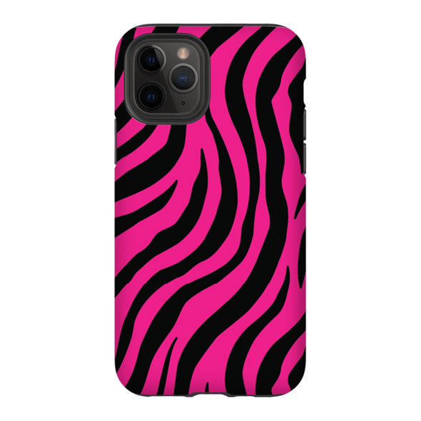 pink zebra print cell phone case