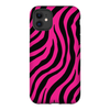 pink zebra print cell phone case