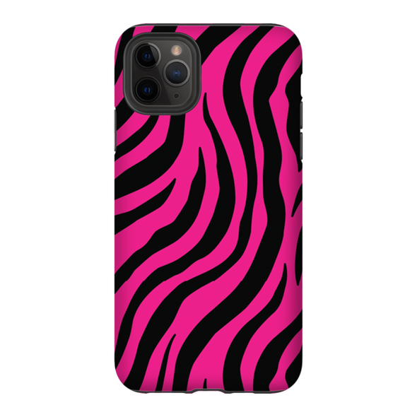 pink zebra print cell phone case