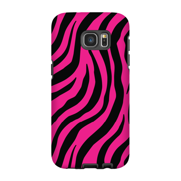 pink zebra print cell phone case