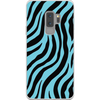 blue zebra print cell phone case