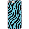 blue zebra print cell phone case