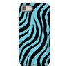 blue zebra print cell phone case